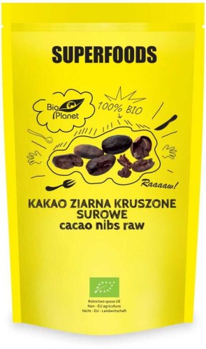 KAKAO ZIARNA KRUSZONE SUROWE BIO 250 g