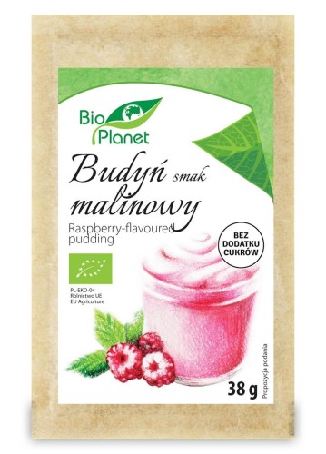 BUDYŃ O SMAKU MALINOWYM BIO 38 g - BIO PLANET