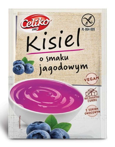 KISIEL JAGODOWY BEZGLUTENOWY 40 g - CELIKO.