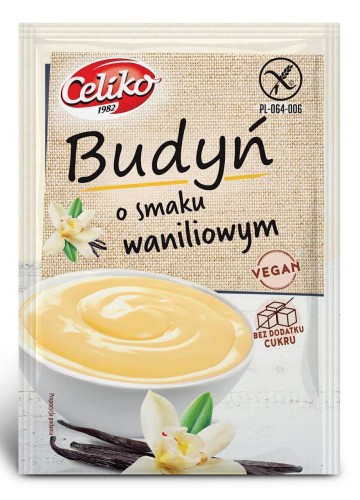BUDYŃ O SMAKU WANILIOWYM BEZGLUTENOWY 40 g - CELIKO.