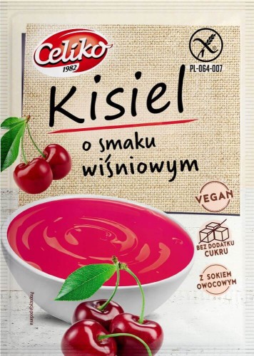 KISIEL O SMAKU WIŚNIOWYM BEZGLUTENOWY 40 g - CELIKO