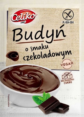 BUDYŃ O SMAKU CZEKOLADOWYM BEZGLUTENOWY 40 g - CELIKO .