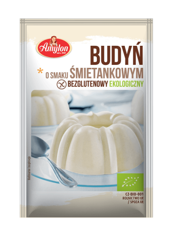 BUDYŃ O SMAKU ŚMIETANKOWYM BEZGLUTENOWY BIO 40 g - AMYLON.