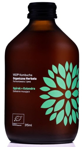 KOMBUCHA Z OGÓRKIEM I KOLENDRĄ BEZGLUTENOWA BIO 315 ml - VIGO