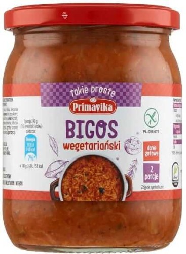 BIGOS WEGETARIAŃSKI BEZGLUTENOWY 480 g - PRIMAVIKA