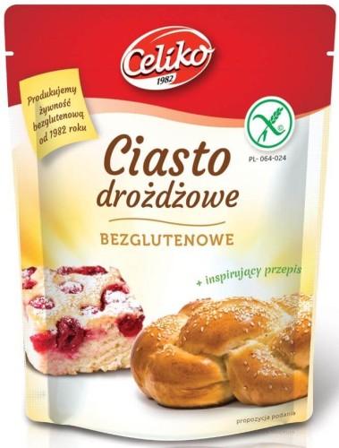 MIESZANKA DO WYPIEKU CIASTA DROŻDŻOWEGO BEZGLUTENOWA 200 g - CELIKO