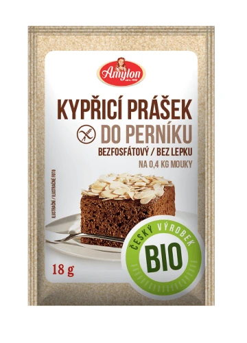 PROSZEK DO PIECZENIA Z PRZYPRAWĄ DO PIERNIKA BEZGLUTENOWY BIO 18 g - AMYLON
