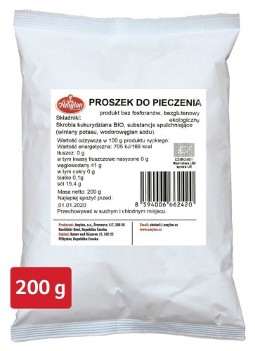 PROSZEK DO PIECZENIA BEZGLUTENOWY BIO 200 g - AMYLON.