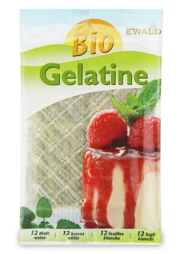 ŻELATYNA W LISTKACH (12 LISTKÓW) BIO 20 g - EWALD
