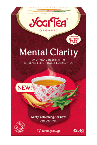 HERBATKA AJURWEDYJSKA JASNOŚĆ UMYSŁU (MENTAL CLARITY) BIO (17 x 1,9 g) 32,3 g - YOGI TEA