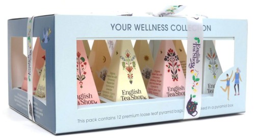 KOLEKCJA HERBATEK OWOCOWO - ZIOŁOWYCH BIO PIRAMIDKI (YOUR WELLNESS - 6 SMAKÓW) (12 x 2 g) 24 g - ENGLISH TEA SHOP