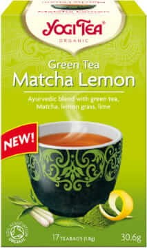 HERBATA ZIELONA Z CYTRYNĄ I MATCHĄ (GREEN TEA MATCHA LEMON) BIO (17 x 1,8 g) 30,6 g - YOGI TEA