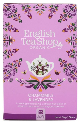 HERBATKA ZIOŁOWA Z RUMIANKIEM I LAWENDĄ BIO (20 x 1,5 g) 30 g - ENGLISH TEA SHOP