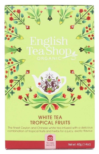 HERBATA BIAŁA TROPICAL FRUITS BIO (20 x 2 g) 40 g - ENGLISH TEA SHOP