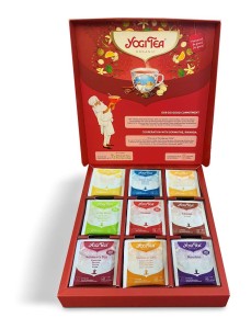 ZESTAW HERBATEK BIO W PUDEŁKU (SELECTION BOX) (9 SMAKÓW x 5 TOREBEK) 86 g - YOGI TEA