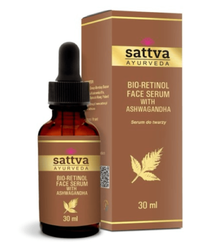 ERUM DO TWARZY Z ASHWAGANDHĄ I BIO-RETINOLEM 30 ml - SATTVA (AYURVEDA)