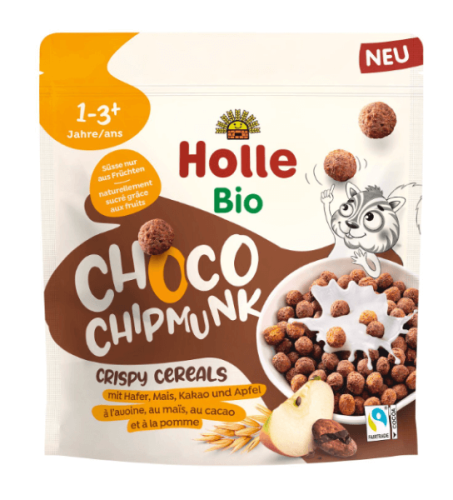 KULKI ZBOŻOWE KAKAOWA WIEWIÓRKA BEZ DODATKU CUKRÓW OD 1 ROKU FAIR TRADE BIO 125 g - HOLLE
