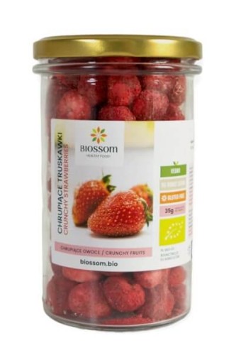 CHRUPIĄCA TRUSKAWKA BEZGLUTENOWA BIO 30 g - BIOSSOM