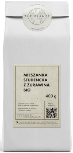 MIESZANKA STUDENCKA Z ŻURAWINĄ BIO 400 g - THE PLANET