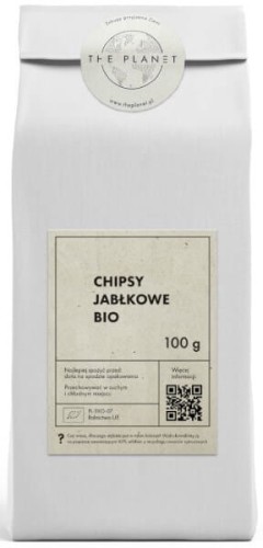 CHIPSY JABŁKOWE BEZGLUTENOWE BIO 100 g - THE PLANET