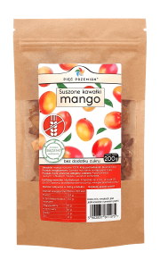 MANGO SUSZONE KAWAŁKI BEZGLUTENOWE 200g - PIĘĆ PRZEMIAN