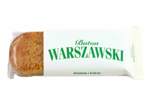 BATON WARSZAWSKI - ANANAS-KOKOS BEZGLUTENOWY 50g - BATON WARSZAWSKI