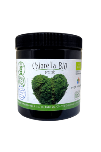 CHLORELLA BEZGLUTENOWA BIO PROSZEK 100 g - PIĘĆ PRZEMIAN