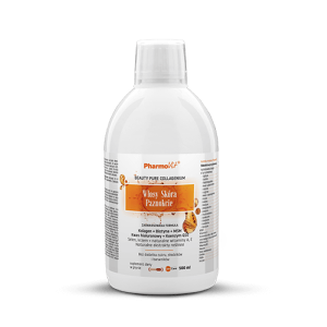 SUPLEMENT DIETY NA WŁOSY, SKÓRĘ I PAZNOKCIE W PŁYNIE BEZGLUTENOWY 500 ml - PHARMOVIT
