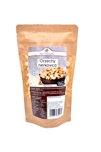 ORZECHY NERKOWCA BEZGLUTENOWE 130 g - PIĘĆ PRZEMIAN