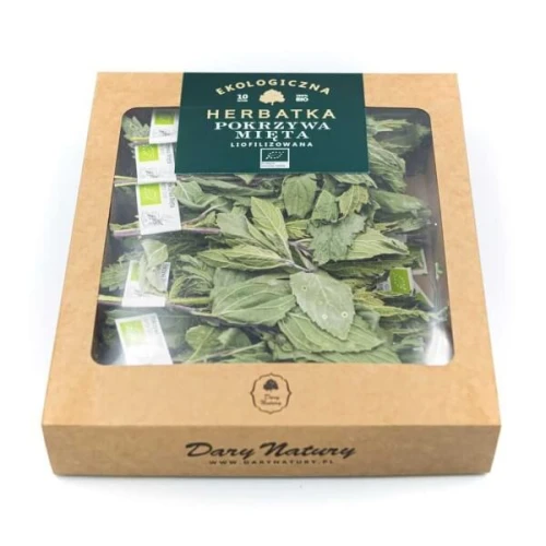 HERBATKA LIOFILIZOWANA POKRZYWA Z MIĘTĄ BIO (10 x 1 g) 10 g - DARY NATURY