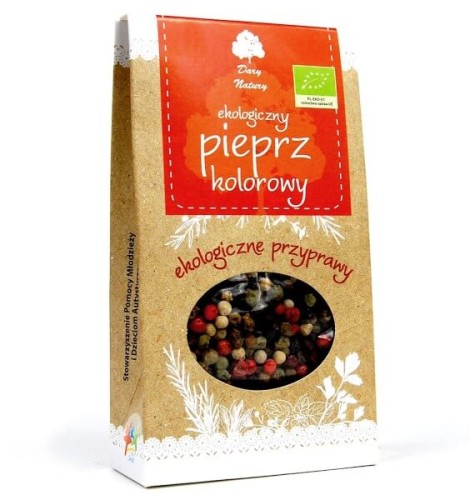 PIEPRZ KOLOROWY ZIARNO BIO 30 g - DARY NATURY