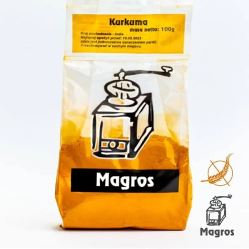 KURKUMA BEZGLUTENOWA 100 g - MAGROS