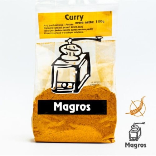 CURRY BEZGLUTENOWE 100 g - MAGROS
