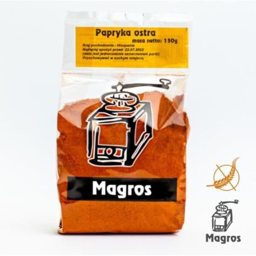 PAPRYKA OSTRA BEZGLUTENOWA 150 g - MAGROS