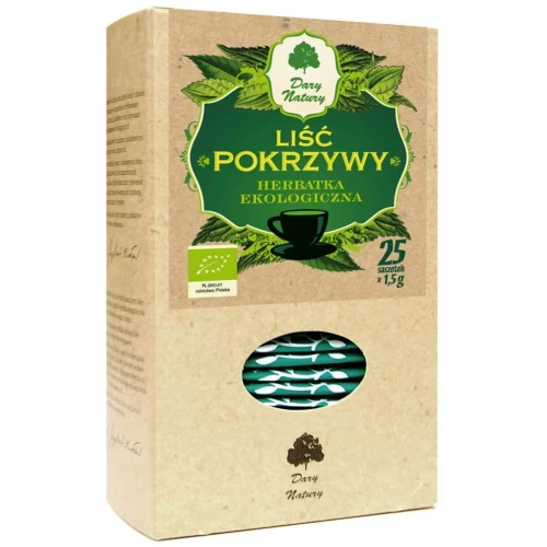 HERBATKA LIŚĆ POKRZYWY BIO (25 x 1,5 g) 37,5 g - DARY NATURY