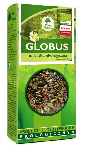 HERBATKA GLOBUS BIO 50 g - DARY NATURY