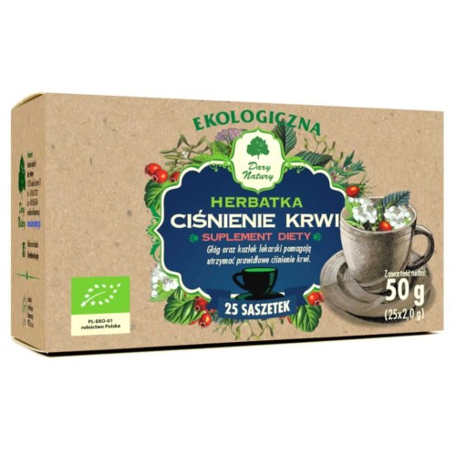 HERBATKA CIŚNIENIE KRWI BIO (25 x 2 g) 50 g - DARY NATURY