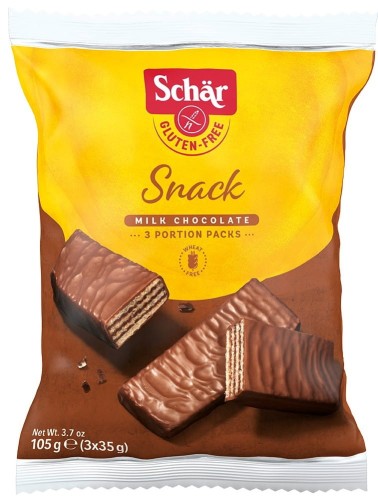 SNACK - WAFLE W CZEKOLADZIE BEZGLUTENOWE (3x35g) 105 g - SCHAR