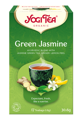 HERBATA ZIELONA JAŚMINOWA (GREEN JASMINE) BIO (17 x 1,8 g) 30,6 g - YOGI TEA