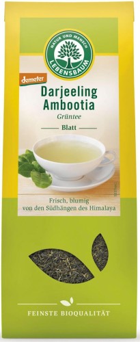 HERBATA ZIELONA DARJEELING LIŚCIASTA DEMETER BIO 50 g - LEBENSBAUM