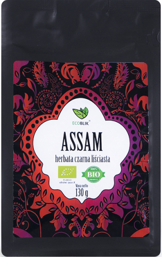 HERBATA CZARNA LIŚCIASTA ASSAM BIO 130 g - ECOBLIK