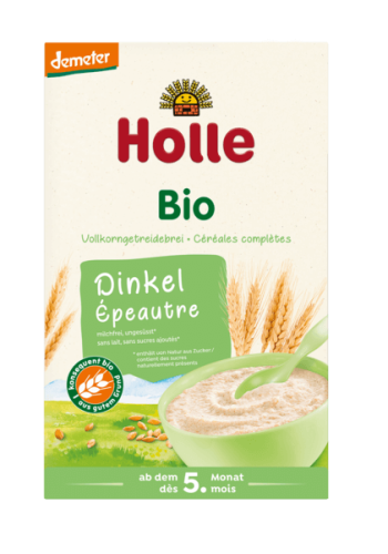 KASZKA ORKISZOWA PEŁNOZIARNISTA BEZ DODATKU CUKRÓW PO 5 MIESIĄCU DEMETER BIO 250 g - HOLLE