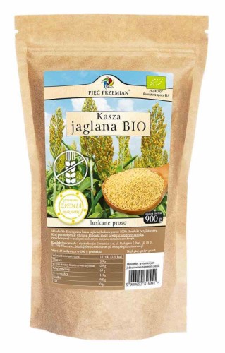 KASZA JAGLANA BEZGLUTENOWA BIO 900 g - PIĘĆ PRZEMIAN