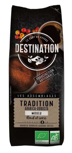 KAWA MIELONA ARABICA:ROBUSTA TRADITION BIO 250 g - DESTITATION