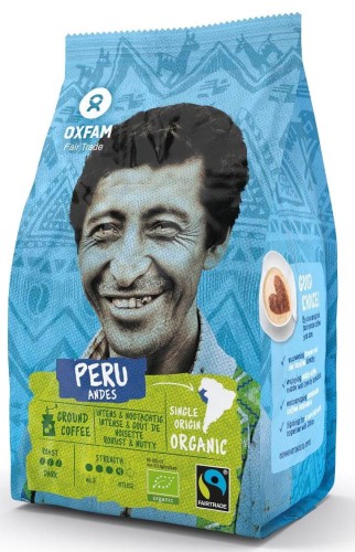 KAWA MIELONA BEZKOFEINOWA ARABICA:ROBUSTA FAIR TRADE BIO 250 g - OXFAM