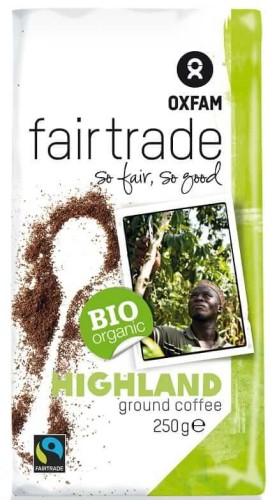KAWA MIELONA ARABICA:ROBUSTA WYSOKOGÓRSKA FAIR TRADE BIO 250 g - OXFAM