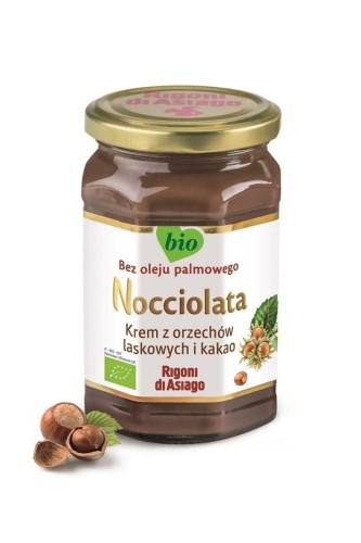 KREM Z ORZECHÓW LASKOWYCH I KAKAO BEZGLUTENOWY BIO 650 g - NOCCIOLATA