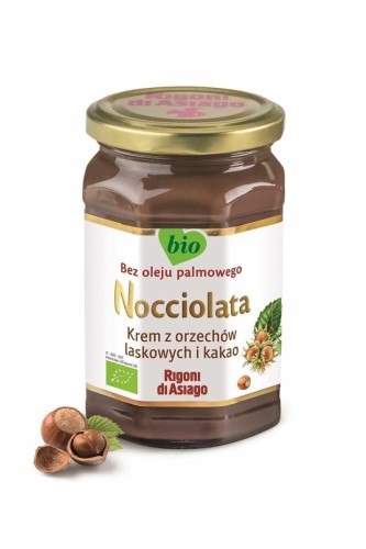 KREM Z ORZECHÓW LASKOWYCH I KAKAO BEZGLUTENOWY BIO 250 g - NOCCIOLATA