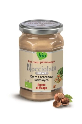 KREM Z ORZECHÓW LASKOWYCH BIAŁY BEZGLUTENOWY BIO 250 g - NOCCIOLATA