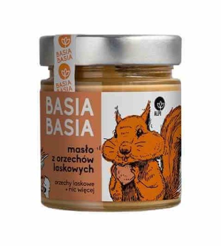 KREM Z ORZECHÓW LASKOWYCH BASIA BASIA 210 g - ALPI HUMMUS